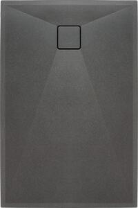 Deante Correo, obdĺžniková granitová sprchová vanička 120x80x3,5 cm, antracitová-titanium, KQR_T44B