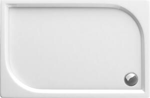 Deante Cubic, obdĺžniková akrylátová sprchová vanička 120x80x5 cm, hĺbka 3cm, biela, KTK_044B