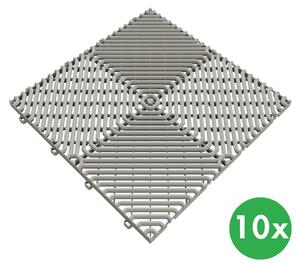 Protišmyková dlaždica, sivá, 385 x 385 x 17 mm, balenie 10 ks