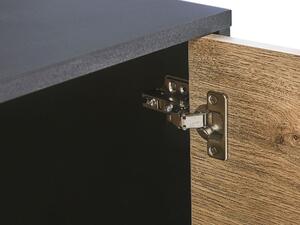 TV stolík/skrinka ALERK (čierna + svetlé drevo). Vlastná spoľahlivá doprava až k Vám domov. 1023580