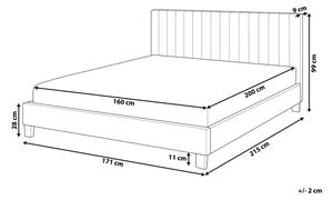 Manželská posteľ 160 cm PARASO (sivá) (s roštom). Vlastná spoľahlivá doprava až k Vám domov. 1026670