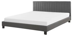 Manželská posteľ 160 cm PARASO (sivá) (s roštom). Vlastná spoľahlivá doprava až k Vám domov. 1026670