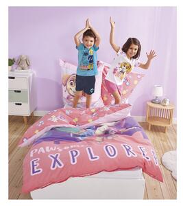 Detská posteľná bielizeň z bavlny Renforcé, 135 x 200 cm (Labková patrola/ružová) (100363196)