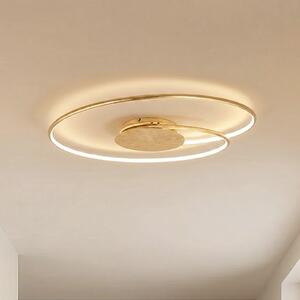 Stropné Lampa Lindby, Joline, Zlatá / Mosadz, Obývacia izba, Kov, Moderný