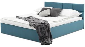Čalouněná postel MONOS s matrací rozměr 160x200 cm Kakao Bonelová matrace