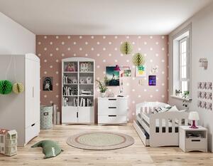 BabyBeds Detská posteľ s úložným priestorom Classic 1 Farebné prevedenie: Růžová MIX, Velikost postele: 160x80 cm