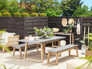 Záhradný stôl Olimpia (prírodná + sivá) (pre 2 osoby). Vlastná spoľahlivá doprava až k Vám domov. 1035890
