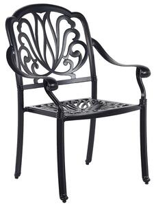 Set 4 ks. záhradných stoličiek Aneco (čierna). Vlastná spoľahlivá doprava až k Vám domov. 1035748