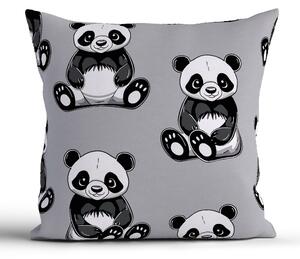 Bavlnená obliečka na vankúš Renforcé 40 * 40 cm - Panda