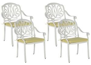 Set 4 ks. záhradných stoličiek Aneco (biela). Vlastná spoľahlivá doprava až k Vám domov. 1035749