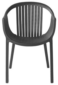 Set 4 ks. záhradných stoličiek Nanette (čierna). Vlastná spoľahlivá doprava až k Vám domov. 1035753