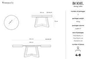 Rozkladací stôl Bodil 130 × 130 × 76 cm WINDSOR & CO