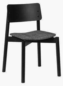 Stohovateľná drevená jedálenská stolička's čalúnením Wem