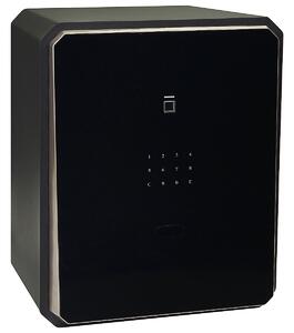 Oceľový sejf s elektronickým zámkom na číselný kód a odtlačok prsta RICHTER RS.45.LUX.FIN, RICHTER černá