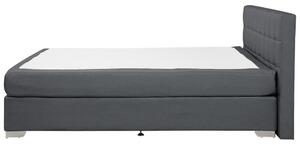 Manželská posteľ Boxspring 160 cm ADIR (s matracmi) (sivá). Vlastná spoľahlivá doprava až k Vám domov. 1007077