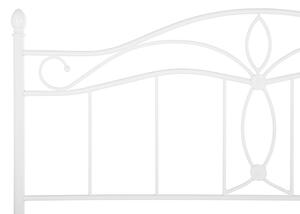 Manželská posteľ 140 cm Aicha (biela) (s roštom). Vlastná spoľahlivá doprava až k Vám domov. 1077557