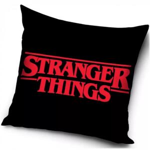 Vankúš Stranger Things - motív Black - 40 x 40 cm