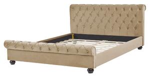 Manželská posteľ 160 cm ARCHON (s roštom) (béžová). Vlastná spoľahlivá doprava až k Vám domov. 1007102
