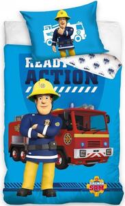 Obliečky do detskej postieľky Požiarnik Sam - Pripravený do akcie