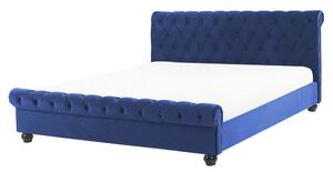 Manželská posteľ 160 cm ARCHON (s roštom) (modrá). Vlastná spoľahlivá doprava až k Vám domov. 1007105
