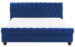 Manželská posteľ 180 cm ARCHON (s roštom) (modrá). Vlastná spoľahlivá doprava až k Vám domov. 1007106