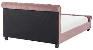 Manželská posteľ 140 cm ARCHON (s roštom) (ružová). Vlastná spoľahlivá doprava až k Vám domov. 1007107