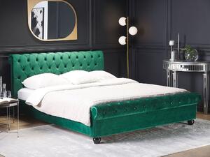 Manželská posteľ 160 cm ARCHON (s roštom) (zelená). Vlastná spoľahlivá doprava až k Vám domov. 1007108