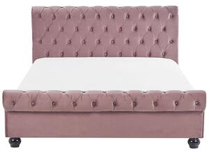 Manželská posteľ 140 cm ARCHON (s roštom) (ružová). Vlastná spoľahlivá doprava až k Vám domov. 1007107