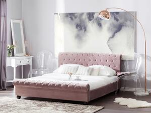 Manželská posteľ 180 cm ARCHON (s roštom) (ružová). Vlastná spoľahlivá doprava až k Vám domov. 1007111