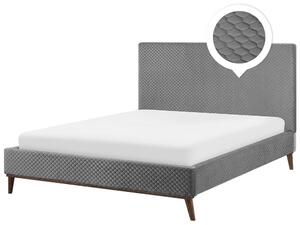 Manželská posteľ 180 cm BARON (s roštom) (sivá). Vlastná spoľahlivá doprava až k Vám domov. 1007165