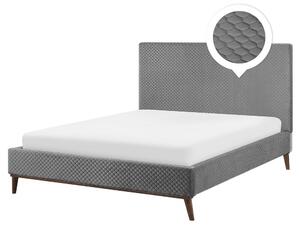Manželská posteľ 160 cm BARON (s roštom) (sivá). Vlastná spoľahlivá doprava až k Vám domov. 1007159