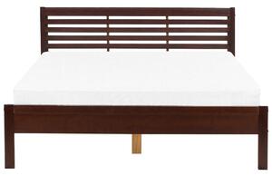 Manželská posteľ 160 cm CAROC (hnedá). Vlastná spoľahlivá doprava až k Vám domov. 1007193