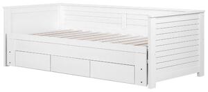 Rozkladacia posteľ 91 cm CAJUN (s roštom) (biela). Vlastná spoľahlivá doprava až k Vám domov. 1007189
