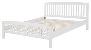 Manželská posteľ 160 cm CASTLE (s roštom) (biela). Vlastná spoľahlivá doprava až k Vám domov. 1007196