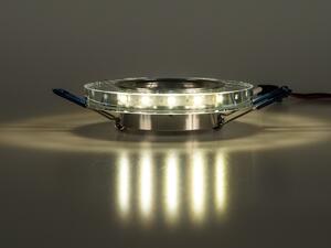 BERGE Podhľadové bodové svietidlo BRG71023 nevýklopné - GU10 - okrúhle + svietiaca LED pásik 3W neutrálna biela