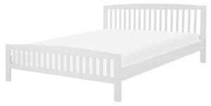 Manželská posteľ 160 cm CASTLE (s roštom) (biela). Vlastná spoľahlivá doprava až k Vám domov. 1007196