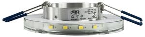 BERGE Podhľadové bodové svietidlo BRG71024 nevýklopné - GU10 - okrúhle + svietiaca LED pásik 3W studená biela
