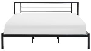 Manželská posteľ 180 cm CONNET (s roštom) (čierna). Vlastná spoľahlivá doprava až k Vám domov. 1007228