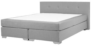 Manželská posteľ Boxspring 180 cm CONSOLE (s roštom a matracom) (sivá). Vlastná spoľahlivá doprava až k Vám domov. 1007244