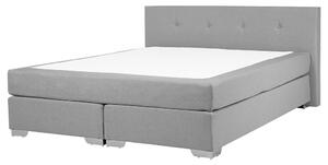 Manželská posteľ Boxspring 160 cm CONSOLE (s roštom a matracom) (sivá). Vlastná spoľahlivá doprava až k Vám domov. 1007243