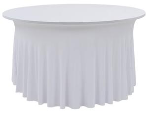 Naťahovacie obrusy na stôl so závesom 2 ks biele 180x74 cm