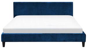 Manželská posteľ 180 cm FUTTI (s roštom) (modrá). Vlastná spoľahlivá doprava až k Vám domov. 1007267