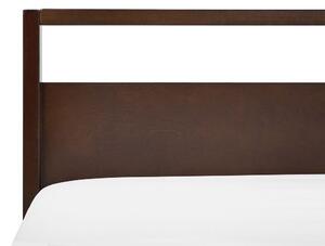 Manželská posteľ 160 cm GIACOMO (s roštom) (tmavé drevo). Vlastná spoľahlivá doprava až k Vám domov. 1007288
