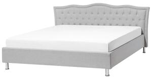 Manželská posteľ 180 cm MATH (s roštom a úl. priestorom) (sivá). Vlastná spoľahlivá doprava až k Vám domov. 1007361