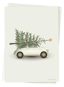 Vianočné prianie Christmas Tree & Little Car