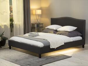 Manželská posteľ 180 cm MONTHY (s roštom) (sivá). Vlastná spoľahlivá doprava až k Vám domov. 1007383