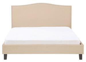 Manželská posteľ 160 cm MONTHY (s roštom) (béžová). Vlastná spoľahlivá doprava až k Vám domov. 1007380