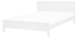 Manželská posteľ 160 cm OLIVE (s roštom) (biela). Vlastná spoľahlivá doprava až k Vám domov. 1007406
