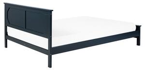 Manželská posteľ 160 cm OLIVE (s roštom) (modrá). Vlastná spoľahlivá doprava až k Vám domov. 1007408