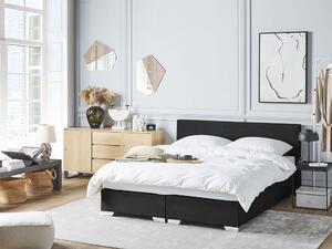 Kontinentálna posteľ 160 cm PREMIER (s matracmi) (čierna). Vlastná spoľahlivá doprava až k Vám domov. 1007430